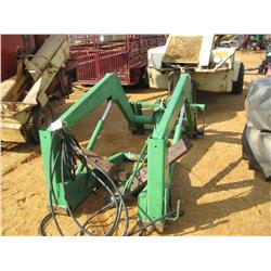 JOHN DEERE FRONT END LOADER ATTACHMENT W/HAY
