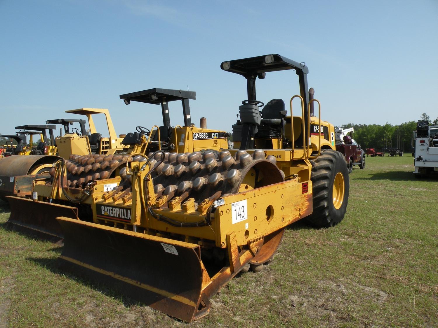 CAT CP563D VIBRATORY ROLLER J.M. Wood Auction Company, Inc.