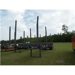 1986 EVANS 4 BOLSTER LOG TRAILER