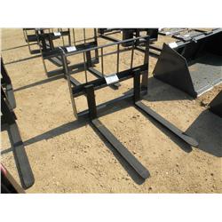 PALLET FORK ATTACHMENT FITS SKID STEER