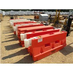 (1) LOT PLASTIC BARRIERS