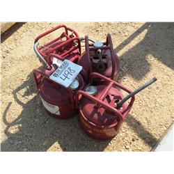 (1) LOT 4 GAS CANS