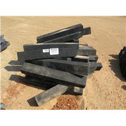 (1) LOT 4' RUBBER TIMBERS