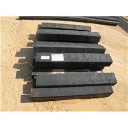 (1) LOT 4' RUBBER TIMBERS