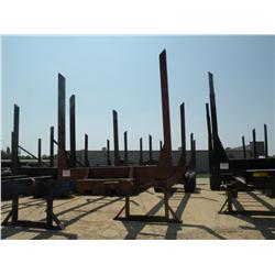 1992 PITTS 4 BOLSTER LOG TRAILER. S/N PE9LT40T3NP828469