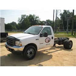 2002 FORD F550 CAB & CHASSIS