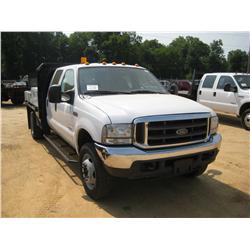 2004 FORD F550 S/A FLATBED