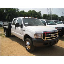 2006 FORD F350 S/A FLATBED
