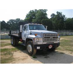 1991 FORD S/A FLATBED TRUCK