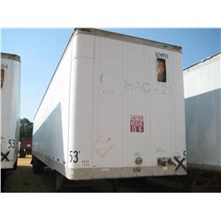 1999 TRAILMOBILE 53' VAN TRAILER