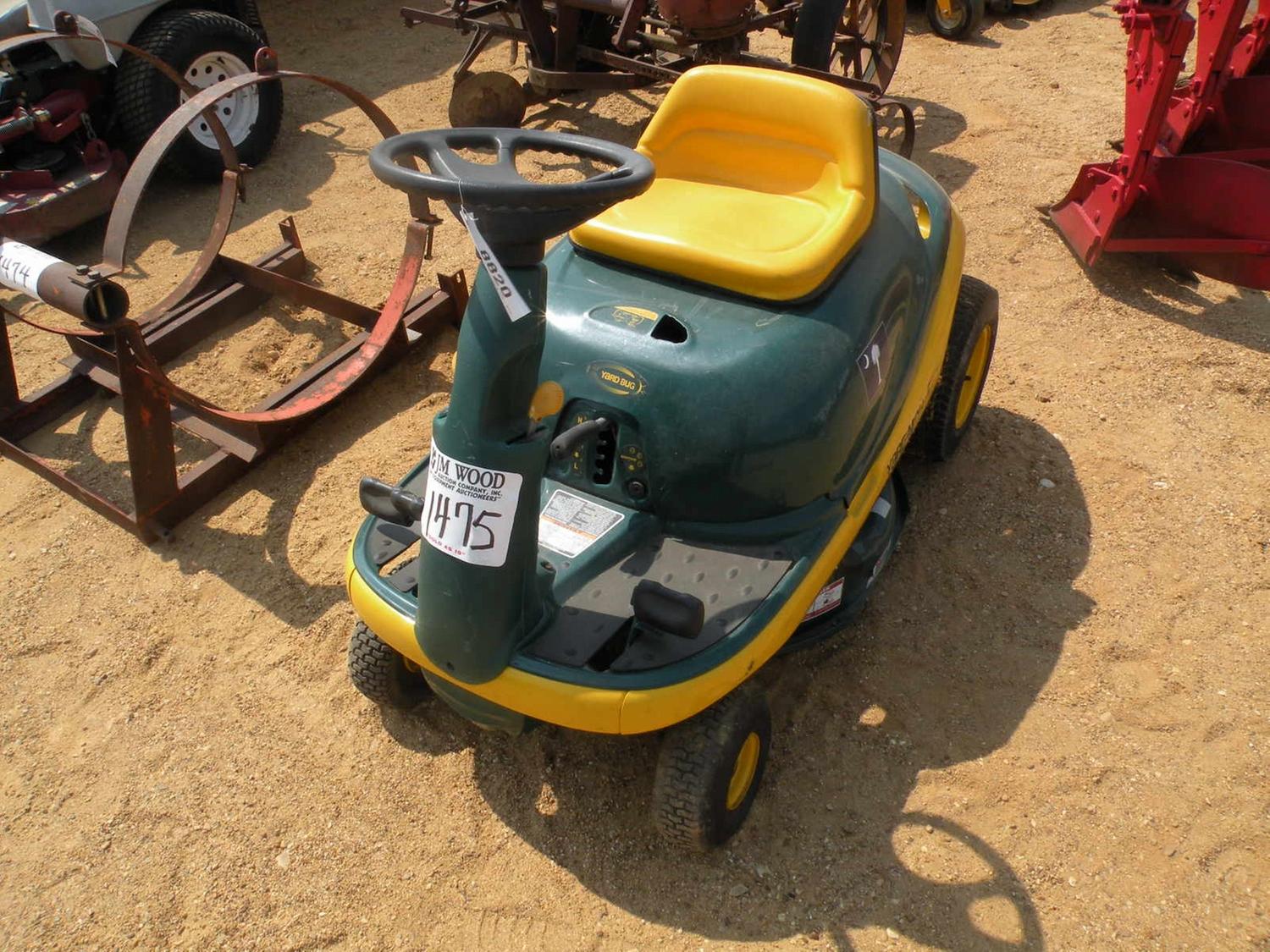 YARD BUG RIDING LAWN MOWER