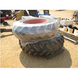 (1) LOT 18.4-34 TIRES