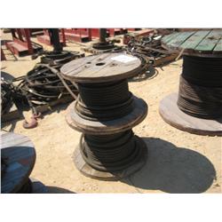 (1) LOT 4 ROLLS STEEL CABLE