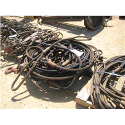 (1) LOT 3 PALLETS STEEL CABLE