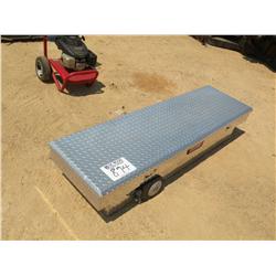 ALUMINUM TRUCK TOOL BOX W/ CABLE LOCK SYSTEM