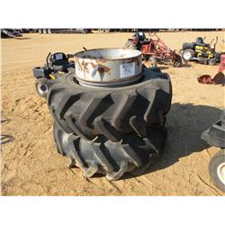 (1) LOT 2 18.4-30 TIRES AND WHEELS