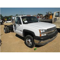 2003 CHEVROLET 3500 CAB & CHASSIS