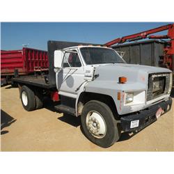 1991 FORD S/A FLATBED TRUCK