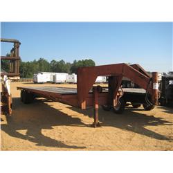 1976 SHOPBUILT 32' DUAL TANDEM GOOSENECK TRAILER
