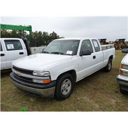 2002 CHEVROLET 1500 EXTENDED CAB PICKUP