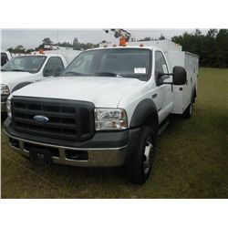 2007 FORD F550 4X4 SERVICE TRUCK