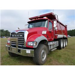 2011 MACK GU713 TRI-AXLE DUMP