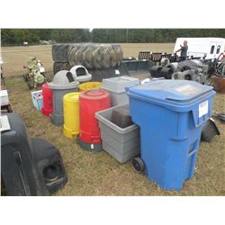 (1) LOT GARBAGE CANS