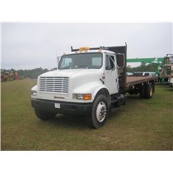 1994 IHC 4900 S/A FLATBED DUMP, S/N 1HTSDAAN3RH583985, IH DIESEL, 6 SPD, 22' STEEL DUMP BODY