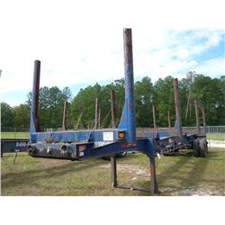 1986 EVANS 4 BOLSTER LOG TRAILER