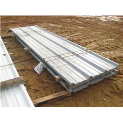 (1) LOT 3'X12' GRAY SHEETS 26G R-PANEL