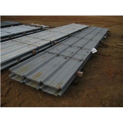 (1) LOT 25 3'X20' GRAY SHEETS
