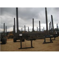 1986 SELLERS 4 BOLSTER LOG TRAILER