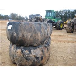 (1) LOT 4 28L-26 TIRES & WHEELS