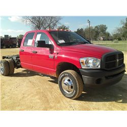 2008 DODGE 3500 HD CREW CAB