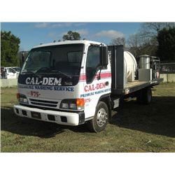 2003 ISUZU NPR S/A FLATBED TRUCK