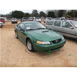 1999 FORD MUSTANG 2 DOOR SEDAN