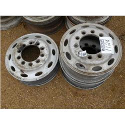 3 EACH ALUMINUM 24.5 RIMS