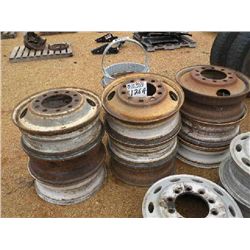 9 EACH STEEL 24.5 RIMS