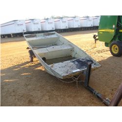 15 1/2' ALUM BOAT W/ S/A TRAILER