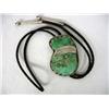 Image 1 : 1940s Native American Navajo Bolo Silver w/Large Turquoise Stone
