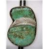 Image 2 : 1940s Native American Navajo Bolo Silver w/Large Turquoise Stone