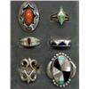 Image 1 : Native American Zuni & Navajo Silver Rings Some w/Hallmarks