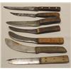 Image 1 : 7 Native American Knives From Sioux RoseBud Reservation