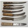 Image 2 : 7 Native American Knives From Sioux RoseBud Reservation