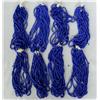 Image 1 : 8 Bundles of Blue Multi Strand Trade Beads