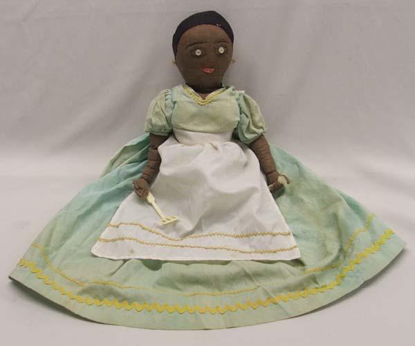 Antique Black Cloth Half Doll ''Mammy''