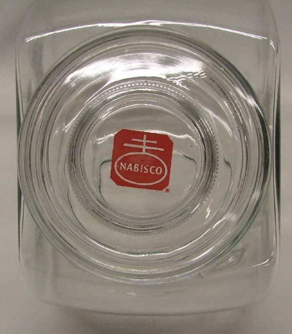 Vintage Lidded Nabisco Glass Cookie Jar