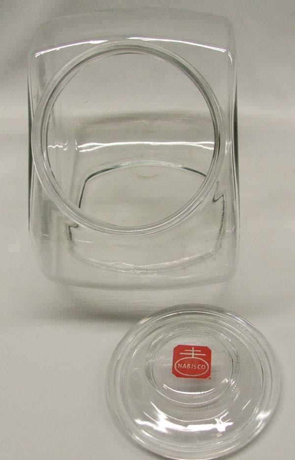 Vintage Lidded Nabisco Glass Cookie Jar