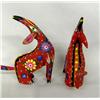 Image 2 : 2 Red Oaxacan Howling Coyotes by Roberta Angeles