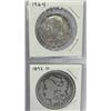 1892-O Silver Dollar and 1964 Kennedy Half Dollar